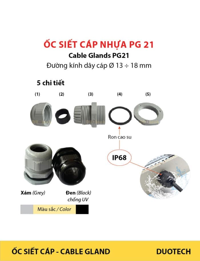 ốc siết cáp pg21; ốc xiết cáp pg21; cable glands pg21; cable glands pg 21; ốc siết cáp điện pg21; ốc siết cáp điện pg 21; ốc siết cáp pg21 đen; ốc siết cáp pg 21 đen dacl21-blk; ốc siết cáp pg21 xám; ốc siết cáp pg 21 xám dacl21-gry; nhà cung cấp ncc ốc siết xiết cáp điện pg21; nhà cung ứng ncu ốc siết xiết cáp điện pg21; nhà phân phối npp ốc siết xiết cáp điện pg21; đại lý công ty ốc siết xiết cáp điện pg21; địa chỉ cửa hàng ốc siết xiết cáp điện pg21; nơi bán để mua ốc siết xiết cáp điện pg21; đơn vị phân phối ốc siết xiết cáp điện pg21; supplier distributor ốc siết xiết cáp điện pg21; agency vendor list ốc siết xiết cáp điện pg21; sản phẩm ốc siết xiết cáp điện pg7 pg9 pg11 pg13.5 pg13.5 l pg16 pg21 pg29 pg36 pg42 pg48 cable glands nhựa nylon pa66 đạt tiêu chuẩn rohs; có 2 màu xám dacl-gry và loại đen dacl-blk chống tia uv dùng ngoài trời; có ron cao su chống nước ip68; dacl7-gry; dacl7-blk; dacl9-gry; dacl9-blk; dacl11-gry; dacl11-blk; dacl13.5-gry; dacl13.5-blk; dacl16-gry; dacl16-blk; dacl21-gry; dacl21-blk; dacl29-gry; dacl29-blk; dacl36-gry; dacl36-blk; dacl42-gry; dacl42-blk; dacl48-gry; dacl48-blk