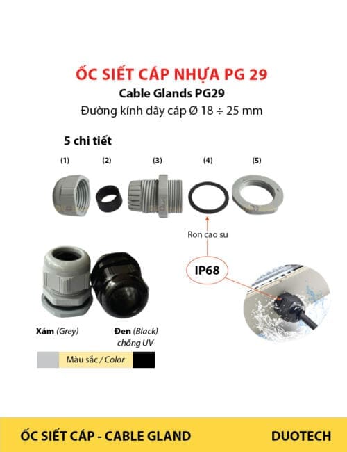 ốc siết cáp pg29; ốc xiết cáp pg29; cable glands pg29; cable glands pg 29; ốc siết cáp điện pg29; ốc siết cáp điện pg 29; ốc siết cáp pg29 đen; ốc siết cáp pg 29 đen dacl29-blk; ốc siết cáp pg29 xám; ốc siết cáp pg 29 xám dacl29-gry; nhà cung cấp ncc ốc siết xiết cáp điện pg29; nhà cung ứng ncu ốc siết xiết cáp điện pg29; nhà phân phối npp ốc siết xiết cáp điện pg29; đại lý công ty ốc siết xiết cáp điện pg29; địa chỉ cửa hàng ốc siết xiết cáp điện pg29; nơi bán để mua ốc siết xiết cáp điện pg29; đơn vị phân phối ốc siết xiết cáp điện pg29; supplier distributor ốc siết xiết cáp điện pg29; agency vendor list ốc siết xiết cáp điện pg29; sản phẩm ốc siết xiết cáp điện pg7 pg9 pg11 pg13.5 pg13.5 l pg16 pg21 pg29 pg36 pg42 pg48 cable glands nhựa nylon pa66 đạt tiêu chuẩn rohs; có 2 màu xám dacl-gry và loại đen dacl-blk chống tia uv dùng ngoài trời; có ron cao su chống nước ip68; dacl7-gry; dacl7-blk; dacl9-gry; dacl9-blk; dacl11-gry; dacl11-blk; dacl13.5-gry; dacl13.5-blk; dacl16-gry; dacl16-blk; dacl21-gry; dacl21-blk; dacl29-gry; dacl29-blk; dacl36-gry; dacl36-blk; dacl42-gry; dacl42-blk; dacl48-gry; dacl48-blk