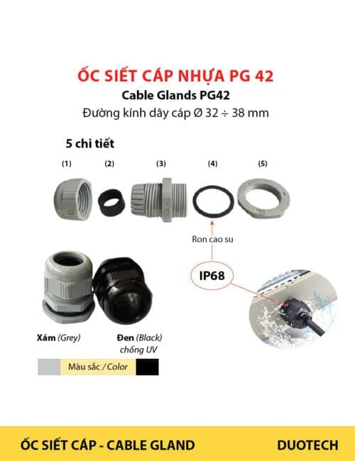 ốc siết cáp pg42; ốc xiết cáp pg42; cable glands pg42; cable glands pg 42; ốc siết cáp điện pg42; ốc siết cáp điện pg 42; ốc siết cáp pg42 đen; ốc siết cáp pg 42 đen dacl42-blk; ốc siết cáp pg42 xám; ốc siết cáp pg 42 xám dacl42-gry; nhà cung cấp ncc ốc siết xiết cáp điện pg42; nhà cung ứng ncu ốc siết xiết cáp điện pg42; nhà phân phối npp ốc siết xiết cáp điện pg42; đại lý công ty ốc siết xiết cáp điện pg42; địa chỉ cửa hàng ốc siết xiết cáp điện pg42; nơi bán để mua ốc siết xiết cáp điện pg42; đơn vị phân phối ốc siết xiết cáp điện pg42; supplier distributor ốc siết xiết cáp điện pg42; agency vendor list ốc siết xiết cáp điện pg42; sản phẩm ốc siết xiết cáp điện pg7 pg9 pg11 pg13.5 pg13.5 l pg16 pg21 pg29 pg36 pg42 pg48 cable glands nhựa nylon pa66 đạt tiêu chuẩn rohs; có 2 màu xám dacl-gry và loại đen dacl-blk chống tia uv dùng ngoài trời; có ron cao su chống nước ip68; dacl7-gry; dacl7-blk; dacl9-gry; dacl9-blk; dacl11-gry; dacl11-blk; dacl13.5-gry; dacl13.5-blk; dacl16-gry; dacl16-blk; dacl21-gry; dacl21-blk; dacl29-gry; dacl29-blk; dacl36-gry; dacl36-blk; dacl42-gry; dacl42-blk; dacl48-gry; dacl48-blk