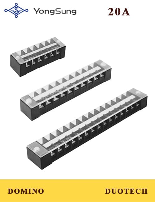 cầu đấu domino 20a 3 cực; cầu đấu yongsung 20a 3 cực; cầu đấu dây điện yongsung; cầu đấu domino yongsung; cầu đấu dây 20a yongsung; cầu đấu domino 20a yongsung; cầu đấu 20a yongsung ys ft020-03; cầu đấu yongsung ys ft020-03