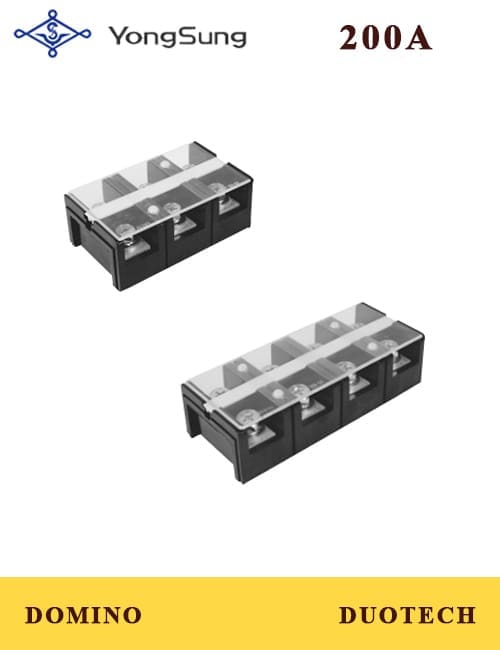 cầu đấu yongsung ys ft200-03-zf; cầu đấu ys ft200-03-zf; cầu đấu dây terminal khối yongsung; cầu đấu dây điện terminal khối;