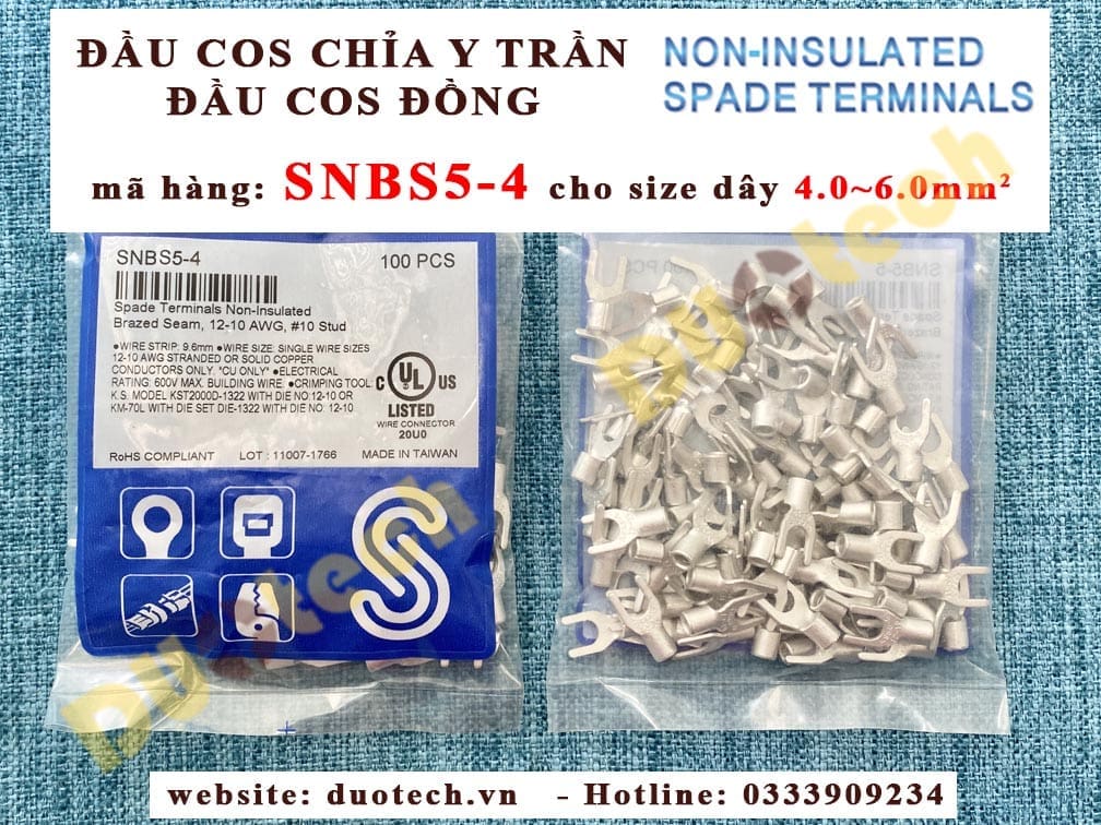 đầu cosse chỉa trần snbs5-4 4mm2; đầu cosse loại càng cua snbs5-4 ; đầu cosse chỉa trần càng cua snbs5-4; đầu cosse chỉa trần snbs5-4 6mm2; đầu cosse càng cua trần snbs5-4 6mm2; cosse kst đài loan; ks –taiwan; đầu cốt kst; duotech; duogroup; duo tech; duo group; công ty tnhh kỹ thuật duo; duotech.vn; duogroup.vn; duo channel; duo new; v-terminal; cos sc v-terminal; dau cos sc v terminal; v-terminal viet nam; dau cos chu y snbs5-4; dau cos cang cua snbs5-4; dau cosse chia y tran snbs5-4; dau cos chu y dai loan snbs5-4; dau cos y loai day snbs5-4;