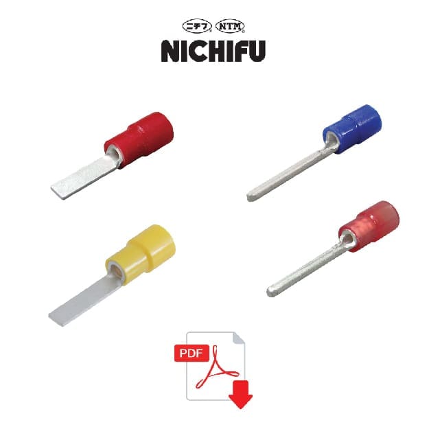13- Catalogue sản phẩm đầu cos có bọc nhựa Dẹt TMEX-BT và pin đặc TMEX-TC Nichifu (TMEX-type)