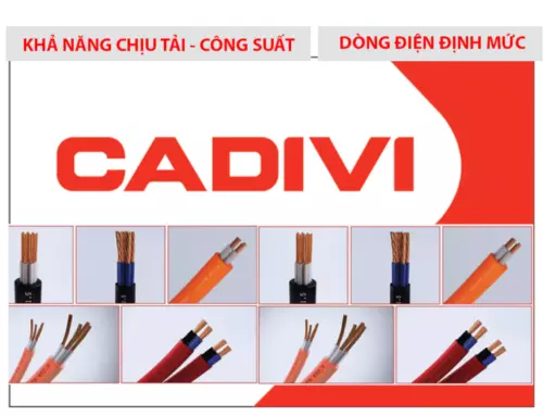 Bảng tra chọn tiết diện dây dẫn theo Dòng điện và Công suất các loại dây cáp điện lực CV, CX, CV/FR, CV/FRT, AV, AX , CCV, CXV, VCm, vỏ bọc PVC XLPE