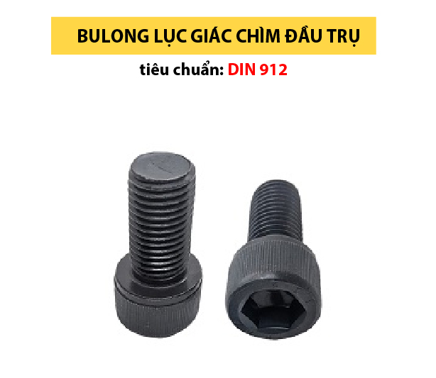 bulong cấp bền 8.8 lục giác chìm đầu trụ tiêu chuẩn din912