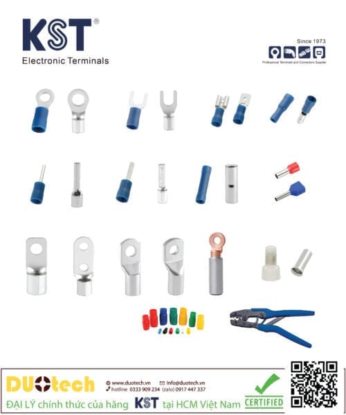công ty tnhh kỹ thuật duo viết tắc DUOTECH là đại lý nhà cung cấp phân phối sản phẩm đầu cos cosse cốt chính hãng thương nhãn hiệu brand maker kst ks terminals tại việt nam